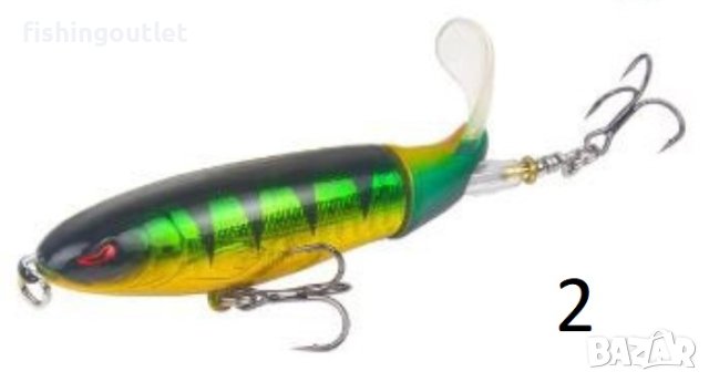 Воблери за хишници с въртящо се витло . Убийствен ефект ! 16гр, 9см, снимка 3 - Такъми - 40550494