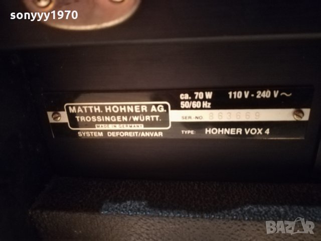 hohner vox 4 made in germany-56х42х20см, снимка 11 - Синтезатори - 28874681
