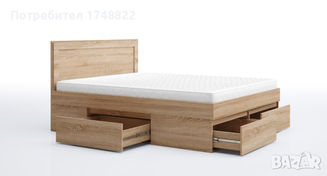 Легло Лео 10 едноцветно, снимка 2 - Спални и легла - 43673531