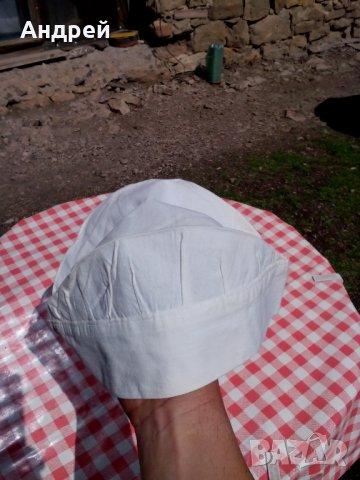 Стара Бяла работна шапка, снимка 4 - Други ценни предмети - 28360592