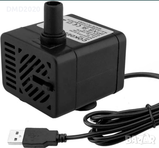 USB мини потопяема водна помпа (DC 5V 1-3W 200L/H)