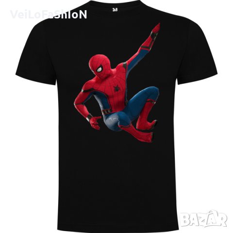 Нова детска тениска СпайдърМен (Spider-Man) в черен цвят, снимка 1 - Детски тениски и потници - 43952698
