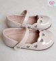 №19-№24, Бежови бебешки официални обувки-Балеринки за момиче със сърца, снимка 1