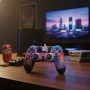 Безжичен джойстик за PS4 с тъчпад, вибрация и LED осветление – FC25 / GTA дизайн, снимка 8