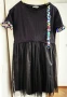 Черна РОКЛЯ  с тюл L/ XL, снимка 1