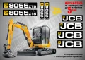 JCB 8029cts стикери надписи, снимка 2