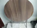 Сгъваема маса с диаметър 80 см, снимка 2