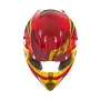 fly racing kinetic flex red black yellow каска крос мотор, снимка 4