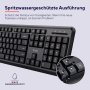  Безжичен комплект клавиатура и мишка Trust Ymo, немска QWERTZ, УСТОЙЧИВОСТ ПРИ РАЗЛИВАНЕ, снимка 1