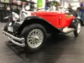 BBURAGO метална колекционерска количка MERCEDES BENZ SSK 1928г. 1:18, снимка 1