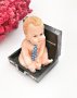 3d бебе в куфар грамаден силиконов молд форма калъп гипс свещ декор bebe boss бос, снимка 1