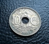 Стара монета 10 сантима 1939 г. Франция - топ !, снимка 2