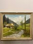 САМО ЗА ЦЕНИТЕЛИ! Оригинална 60 годишна картина с подпис, внос от Бавария, снимка 1 - Картини - 37541658