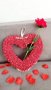 Сърце от вечни рози за Свети Валентин, снимка 1 - Романтични подаръци - 35448872