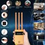 Професионален 3хАнтени 1-8000MHz Мощен CDMA RF GPS WiFi Скрити Камери Детектор Аудио Бръмбари Тракер, снимка 12