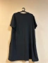 Черна рокля с кожен елемент , снимка 3