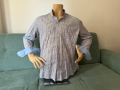 "Frant" / "Франт" – нова стилна раирана мъжка риза, с дълъг ръкав, XL, блуза, топ, мъжки ризи, снимка 1 - Ризи - 44882401