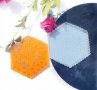 ситни пчелни килийки медена пчелна пита шестоъгълник подложка силиконов молд форма фондан смола гипс, снимка 1