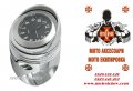 МОТОЦИКЛЕТЕН МЕТАЛЕН ХРОМИРАН ЧАСОВНИК ЗА 32мм. КОРМИЛО, снимка 6