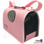 Транспортна чанта за Куче/Коте - S размер - 37/19/23см - Розов цвят, снимка 2
