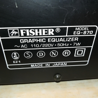 FISHER EQUALIZER-JAPAN 1504221225, снимка 12 - Ресийвъри, усилватели, смесителни пултове - 36465495