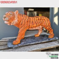 Бетонна статуя на тигър в реален размер, снимка 4 - Градински мебели, декорация  - 39085408