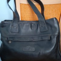 Дамска чанта  -  кожена, черна, снимка 2 - Чанти - 32636361