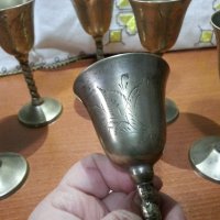Метални чаши за ракия бронз месинг , снимка 8 - Антикварни и старинни предмети - 43899514