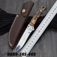 Уникален Ловен / Туристически нож с кожена кания Browning ножове, снимка 4 - Ножове - 27838015