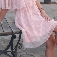 Уникална официална рокля в розово, снимка 1 - Рокли - 26519167