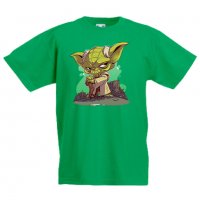Детска тениска Star Wars Yoda 2 Игра,Изненада,Подарък,, снимка 3 - Детски Блузи и туники - 36667736