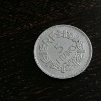 Mонета - Франция - 5 франка | 1949г., снимка 1 - Нумизматика и бонистика - 28365347