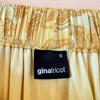 Gina Tricot Дълга жълта пола S размер с ластик в кръста 💛, снимка 4 - Поли - 44016302