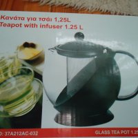 НОВ чайник с капак и инфузер, снимка 1 - Съдове за готвене - 39397765