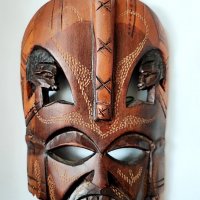 Африканска маска, снимка 1 - Декорация за дома - 38840481