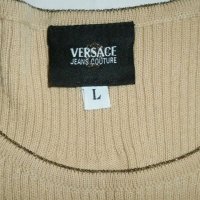 VERSACE бежов оригинален топ М, снимка 4 - Корсети, бюстиета, топове - 39344995