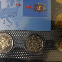 Комплектен сет - Латвия , 8 монети, снимка 3 - Нумизматика и бонистика - 37783133