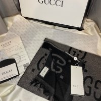 Мъжки луксозен шал с кутия реплика Gucci , снимка 6 - Шалове - 43718029