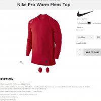 Nike Pro Warm Mens Top, снимка 18 - Спортни дрехи, екипи - 27360747