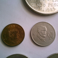 11 броя монети Мексико , снимка 6 - Нумизматика и бонистика - 44854195