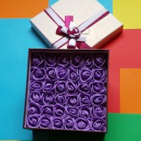 Кутия с вечни  рози, снимка 1 - Подаръци за жени - 37547782