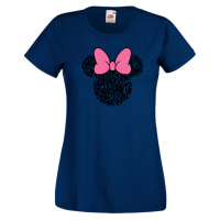 Дамска тениска Minnie Head 6 Подарък,Изненада,Рожден ден,, снимка 6 - Тениски - 36530179
