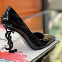 🤩⚡Yves Saint Laurent уникални черни и черен мат дамски обувки на ток⚡🤩, снимка 4 - Дамски обувки на ток - 44132168