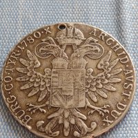 Сребърна монета 1 талер 1780г. Ранен Рестрайк Мария Терезия 13799, снимка 9 - Нумизматика и бонистика - 42930225