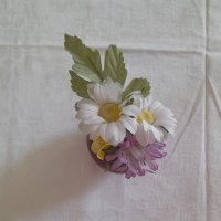 Вазички с изкуствени цветя, снимка 4 - Декорация за дома - 43900121