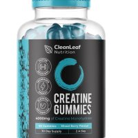 CleanLeaf Nutritions  4000 mg Креатин веган добавка за фитнес - 60 дъвки с вкус на боровинка, снимка 1 - Хранителни добавки - 43940922