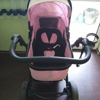 Розова количка Loreli , снимка 8 - Детски колички - 37008082