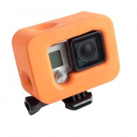 Непотъващо плаващо блокче за GoPro Hero 3+/4, Оранжев, снимка 1 - Чанти, стативи, аксесоари - 27777572