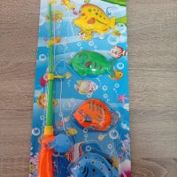 Детска въдица с 4 рибки, снимка 2 - Играчки за стая - 32463477