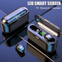 Безжични bluetooth 5.0 слушалки F9+ -5С , черни, снимка 5 - Слушалки, hands-free - 33388116